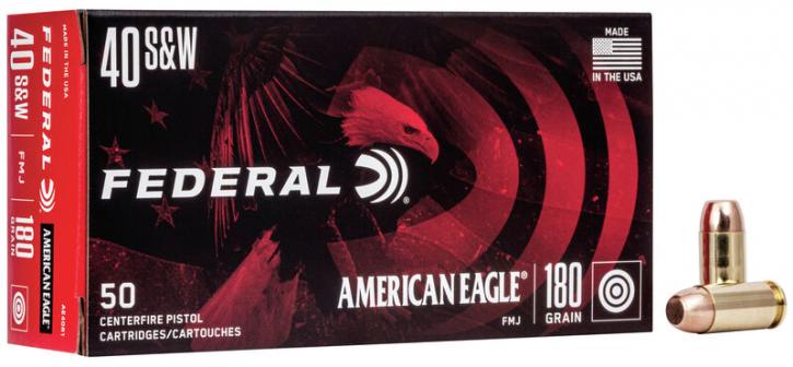 Federal American Eagle .40 S&W 180GR FMJ 50 Patronen