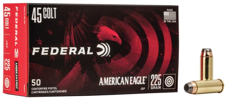 Federal American Eagle .45 Colt 225GR JSP 50 Patronen