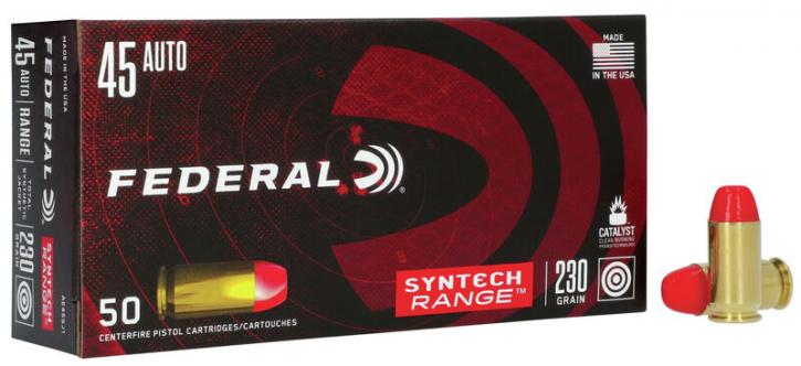 Federal Syntech Range .45 ACP 230GR SJFN 50 Patronen