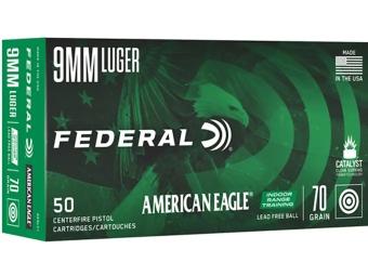 Federal American Eagle Indoor Range Training 9mm Luger 70GR IRT 50 Patronen