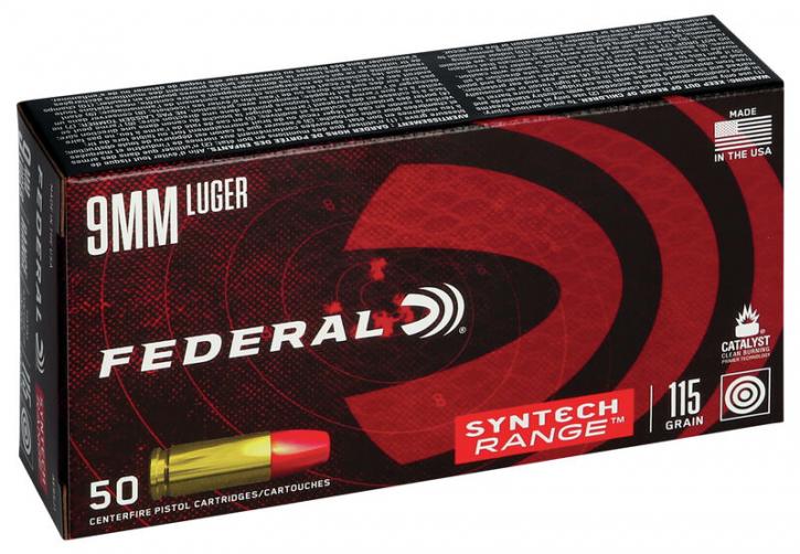 Federal Syntech Range 9mm Luger 115GR SJFN 50 Patronen