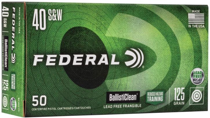 Federal Ballistic Clean .40 S&W 125GR RHT 50 Patronen