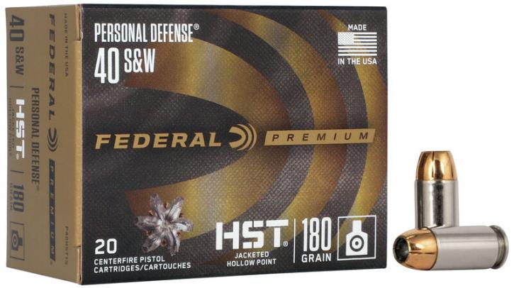 Federal Premium Personal Defense HST Law Enforcement .40 S&W 180GR JHP 50 Patronen