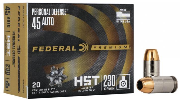 Federal Premium Personal Defense HST .45 ACP 230GR JHP 20 Patronen