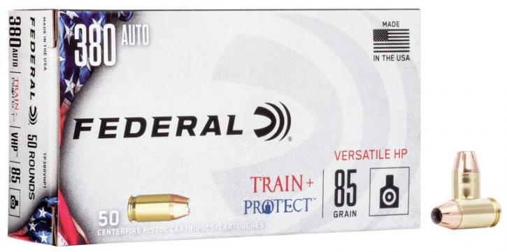 Federal Train+Project .380 ACP 85GR VHP 50 Patronen