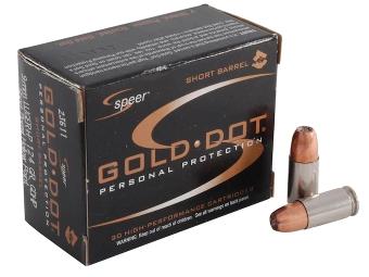 Speer Gold Dot Personal Protection 9mm Luger +P 124GR GDHP 20 Patronen