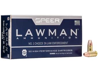 Speer Lawman CleanFire 9mm Luger 147GR TMJ FN 50 Patronen