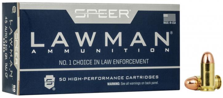 Speer Lawman CleanFire .45 ACP 230GR TMJ RN 50 Patronen