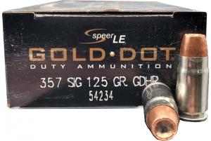 Speer Gold Dot .357 Sig 125GR GDHP 50 Patronen