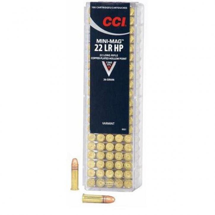 CCI Mini-Mag .22 LR 36GR CPHP 100 Patronen