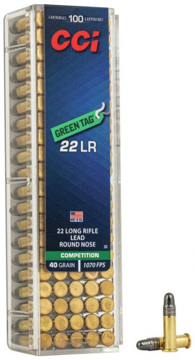 CCI Green Tag .22 LR 40GR LRN 100 Patronen