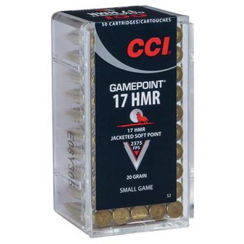 CCI Gamepoint .17 HMR 20GR JSP 50 Patronen