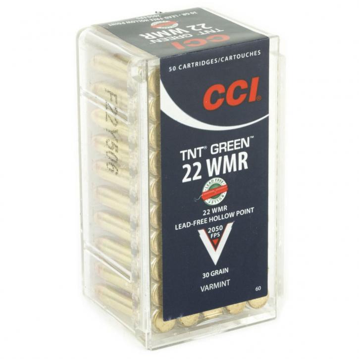 CCI TNT Green .22 WMR 30GR HP 50 Patronen