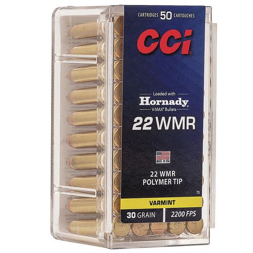 CCI V-Max .22 WMR 30GR Polymer Tip 50 Patronen