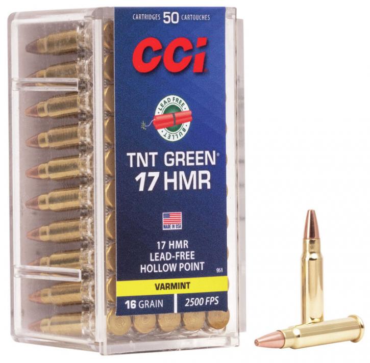 CCI TNT Green .17 HMR 16GR HP 50 Patronen