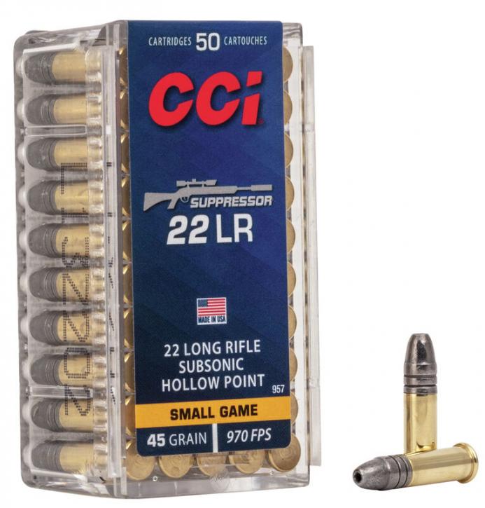 CCI Suppressor .22 LR 45GR HP 50 Patronen