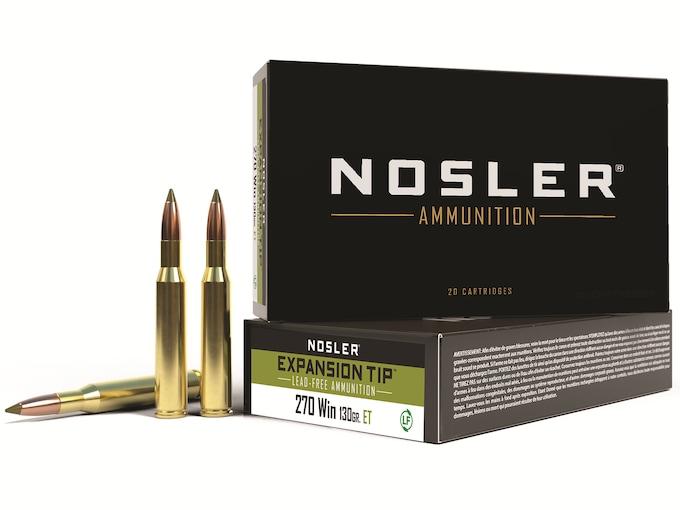 Nosler E-TIP .270 Win. 130GR Spitzer 20 Patronen