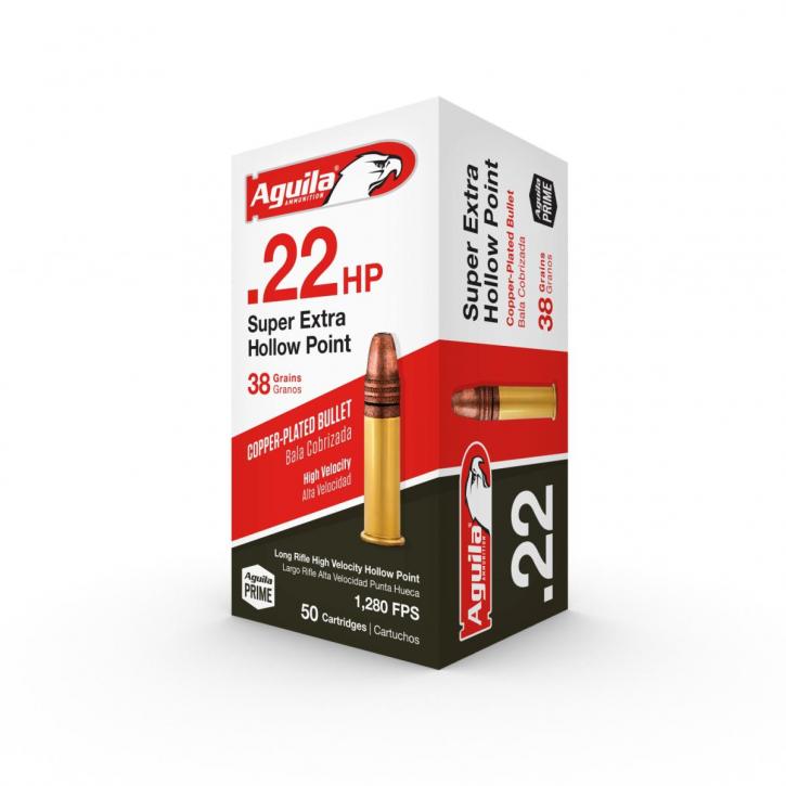 Aguila Super Extra High Velocity .22 LR 38GR CP HP 50 Patronen