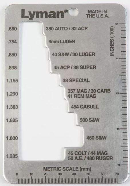 Lyman Case Trim Gauge Faustfeuerwaffen Hülsenlehre