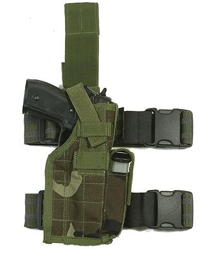 WEB-TEX Assault Oberschenkelholster Tarn - rechts