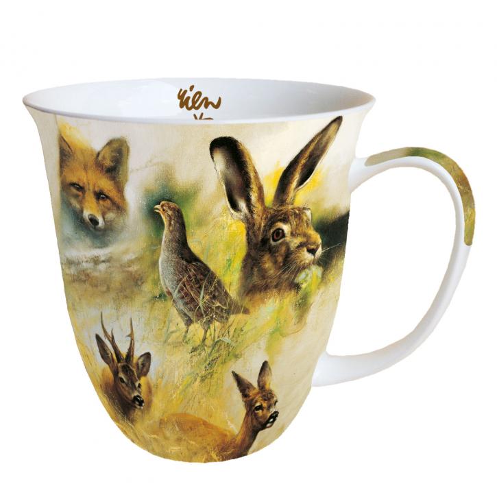 Tasse Tierskizzen Niederwild