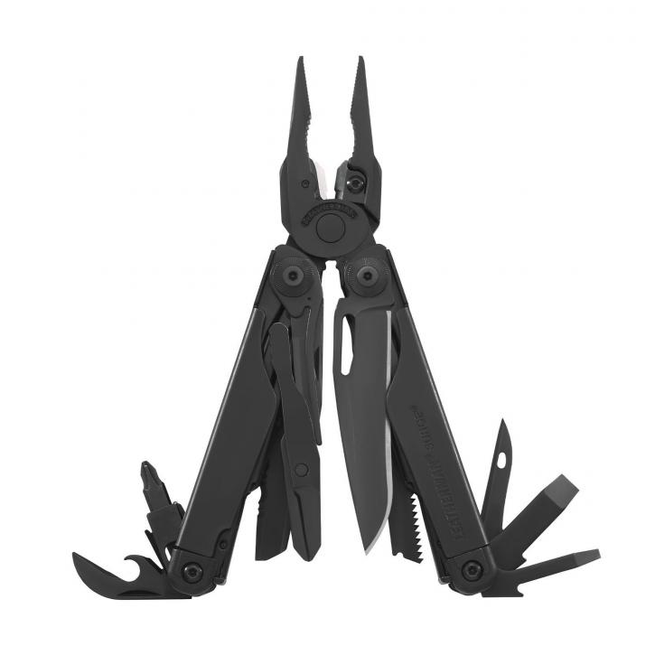 Leatherman SURGE Black, Nylon Holster, Schwarz, L