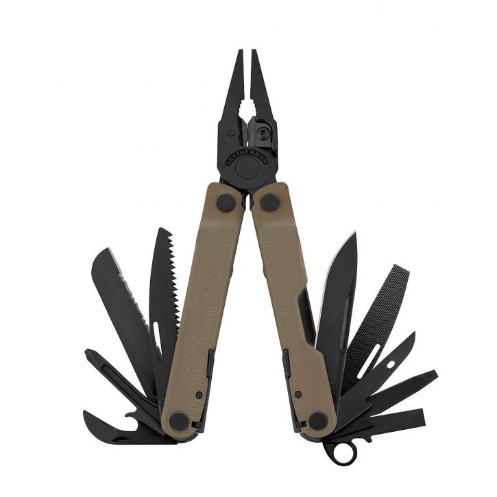 Leatherman REBAR Coyote Tan, Molle Holster, Schwarz, M