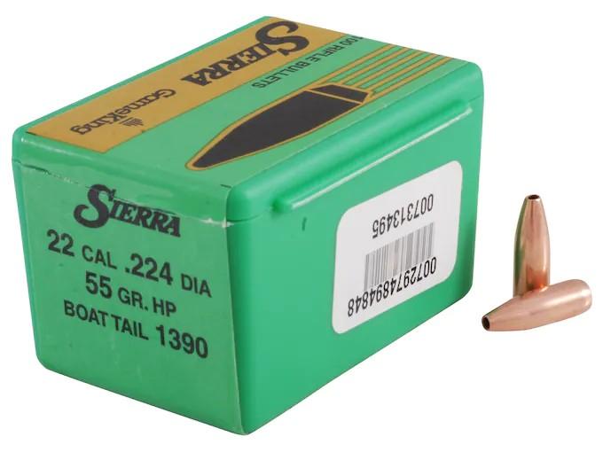 Sierra Geschoss .22/.224 HV 55GR HPBT 100 Stück