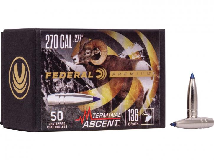 Federal Geschoss .270 / .277 Terminal Ascent 136GR 50 Stück #PB277TA1