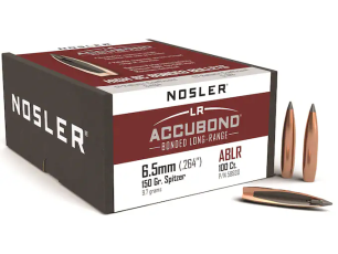 Nosler Geschoss 6,5mm/.264 Accubond 150GR Bonded Tipped Boat Tail 100 Stück