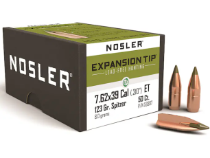 Nosler Geschoss 7,62x39/.311 E-Tip 123GR Tipped Boat Tail 50 Stück