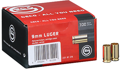 Geco Hülsen 9mm Para 1000 Stück #2318130