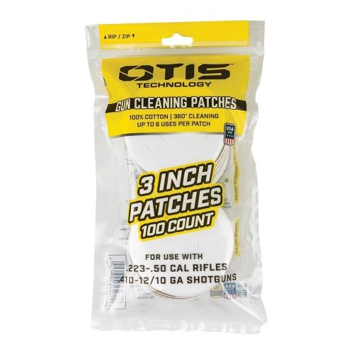 Otis Reinigungspatches 3" für .243 - .12/.10 100 Stück